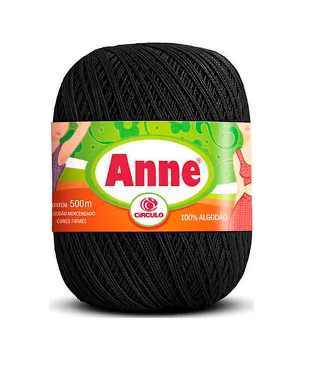 LINHA ANNE 500m CÍRCULO - PRETO - 8990