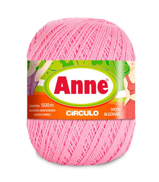 LINHA ANNE 500m CÍRCULO - ROSA CANDY - 3526