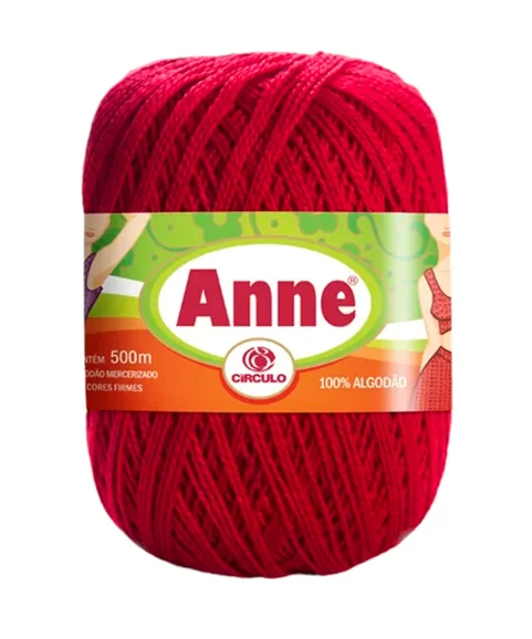 LINHA ANNE 500m CÍRCULO - CARMIM - 3528