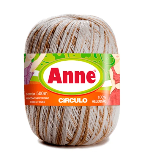 LINHA ANNE MULTICOLOR 500m CÍRCULO - AREIA - 9900