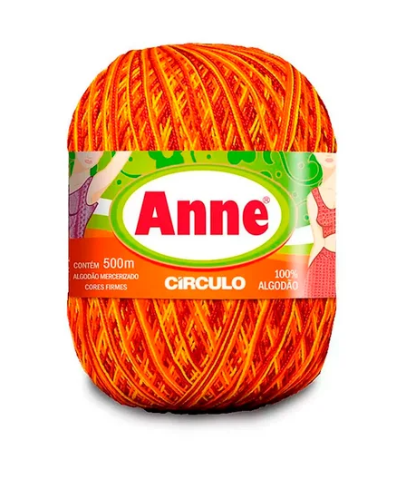 LINHA ANNE MULTICOLOR 500m CÍRCULO - HIBISCO AMARELO - 9165#