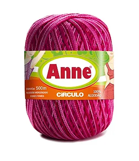 LINHA ANNE MULTICOLOR 500m CÍRCULO - FLOR - 9427#