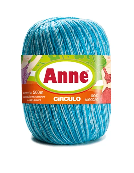 LINHA ANNE MULTICOLOR 500m CÍRCULO - CASCATA - 9113#