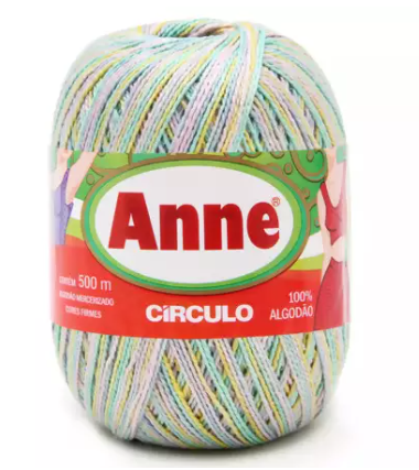 LINHA ANNE MULTICOLOR 500m CÍRCULO - MARSHMALLOW - 9327