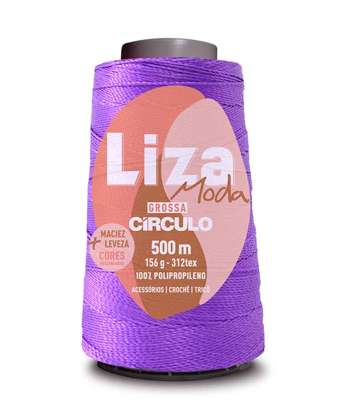 LINHA LIZA GROSSA CÍRCULO - AMETISTA - 6331