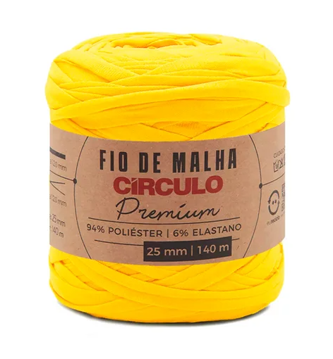 FIO DE MALHA PREMIUM CÍRCULO - CANÁRIO - 1289