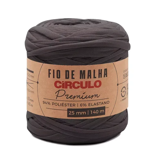 FIO DE MALHA PREMIUM CÍRCULO - CINZA RESINA - 8243