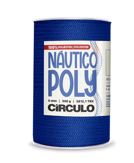FIO NAÚTICO POLY CÍRCULO 5mm - 500g - AZUL BIC - 2829