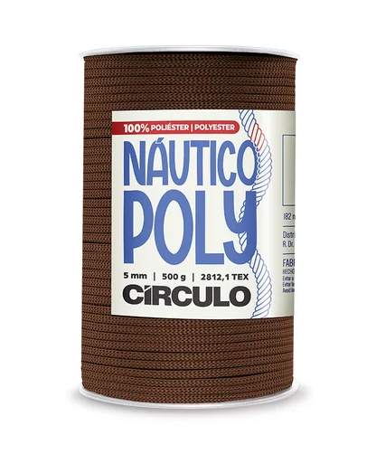 FIO NAÚTICO POLY CÍRCULO 5mm - 500g - CHOCOLATE - 7382