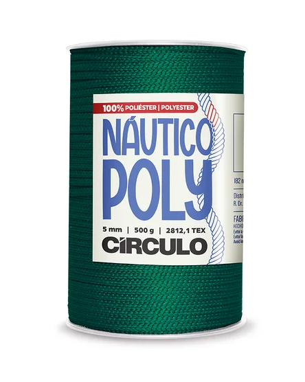 FIO NAÚTICO POLY CÍRCULO 5mm - 500g - ESMERALDA - 5363