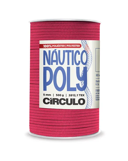 FIO NAÚTICO POLY CÍRCULO 5mm - 500g - PINK - 6185