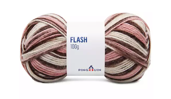 Fio Flash Pingouin 100g - 6042 Rosaça