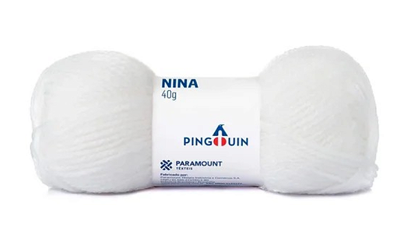 Fio Nina Pingouin 40g - 0002 Branco