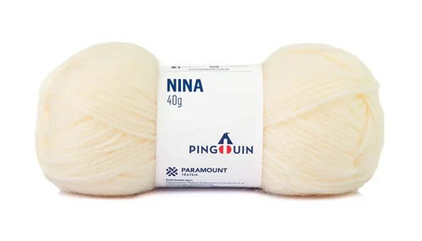 Fio Nina Pingouin 40g - 0004 Cru