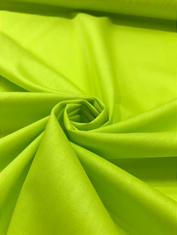 Tecido Tricoline Lisa Verde Neon
