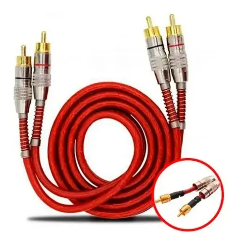 Cabo RCA 1M Vermelho Blindado KX3