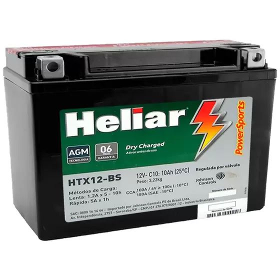 BATERIA HTX12-BS SH 300 CITYCOM 300 HELIAR