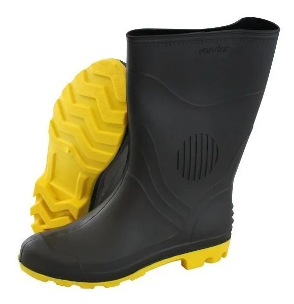 BOTA BORRACHA GRENDENE SOLADO AMARELO