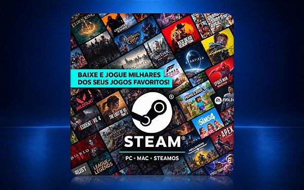 Gift Card Steam 100 reais