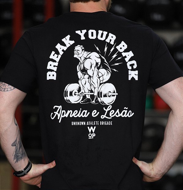 Camiseta Oversized Break Your Back Preta
