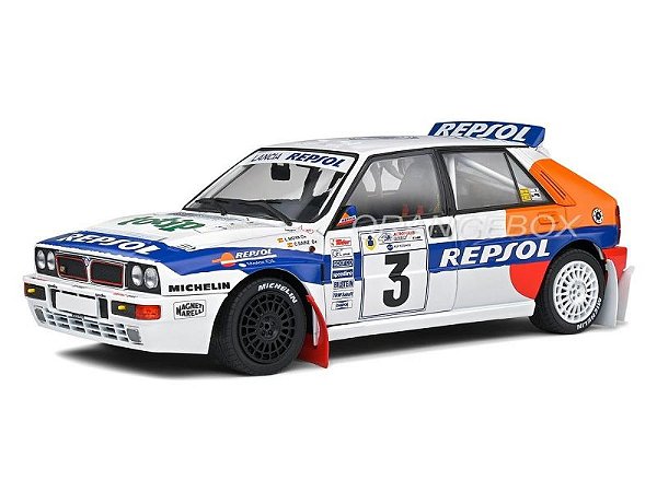 Lancia Delta Hf Integrale 1993 Acropolis Rally 1:18 Solido Branco