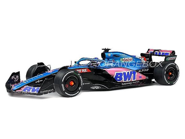 Fórmula 1 Alpine A522 Fernando Alonso Gp Monaco 2022 1:18 Solido