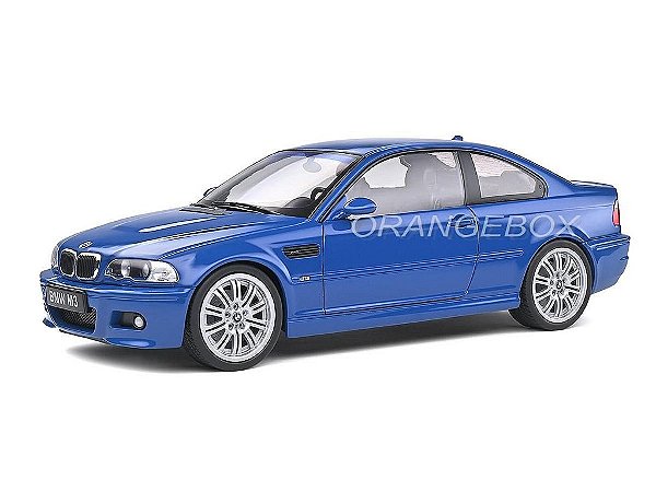 BMW E46 M3 Coupê 2000 1:18 Solido Laguna Blue