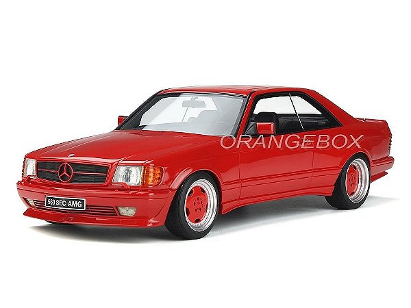 Mercedes Benz W126 560 SEC 1986 1:18 OttOmobile Vermelho
