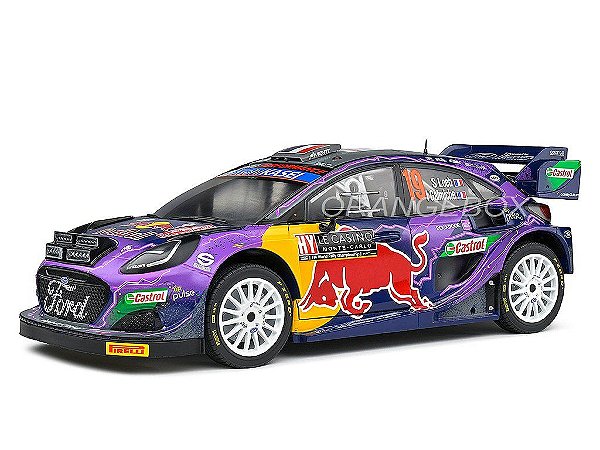 Ford Puma Rally Monte Carlo 2022 Winner Loeb/Galmiche 1:18 Solido