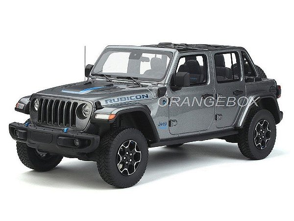 Jeep Wrangler Rubicon 2022 4xe 1:18 GT Spirit Cinza