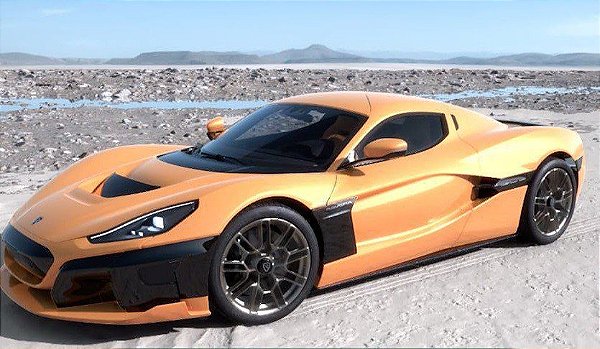 Rimac Nevera 2021 1:18 GT Spirit Laranja