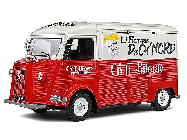 Citroen Type HY Friterie Ch'ti Biloute 1969 1:18 Solido Branco