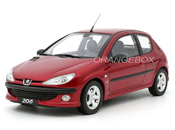 Peugeot 206 S16 1999 1:18 OttOmobile Vermelho