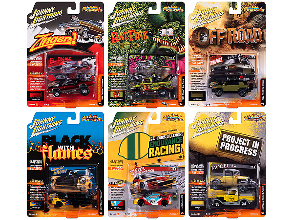 Caixa c/ 06  - Street Freak 2023 Release 2 Set A 1:64 Johnny Lightning