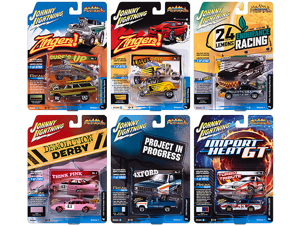 Caixa c/ 06  - Street Freak 2023 Release 1 Set A 1:64 Johnny Lightning