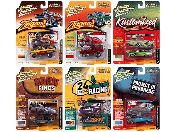 Caixa c/ 06  - Street Freak 2022 Release 4 Set 1A 1:64 Johnny Lightning