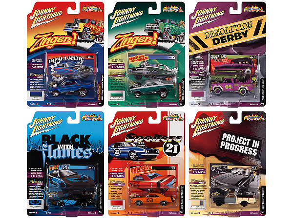 Caixa c/ 06  - Street Freak 2021 Release 4 Set B 1:64 Johnny Lightning