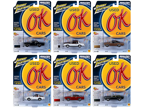 Caixa c/ 06  - Muscle Cars USA 2023 Release 1 Set A 1:64 Johnny Lightning