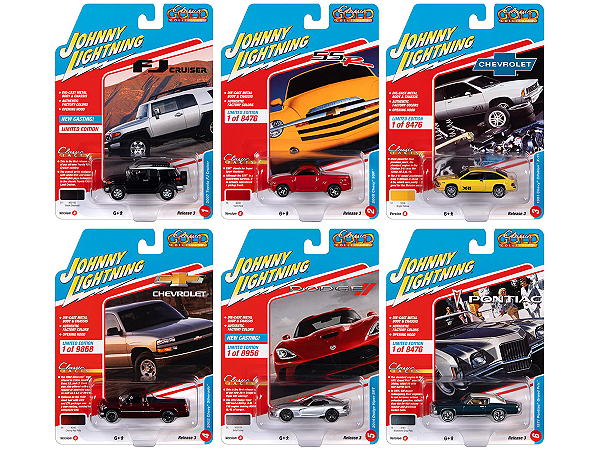 Caixa c/ 06  - Classic Gold 2022 Release 3 Set B 1:64 Johnny Lightning
