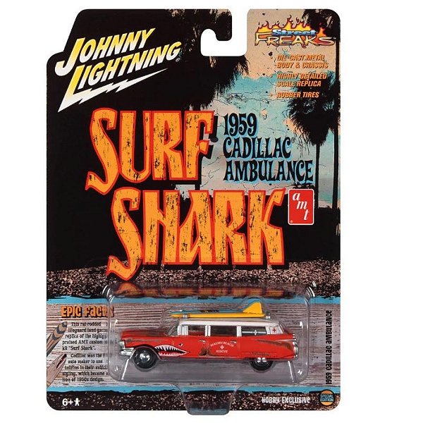 Cadillac Ambulance 1959 Surf Shark 1:64 Johnny Lightning