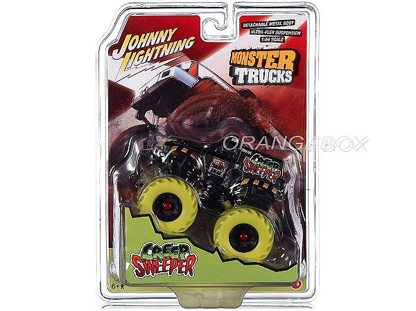 Creep Sweeper Monster Trucks 1:64 Johnny Lightning 2022 Verde