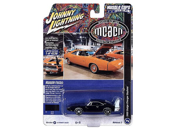 Dodge Charger Daytona 1969 Release 3B 2022 1:64 Johnny Lightning