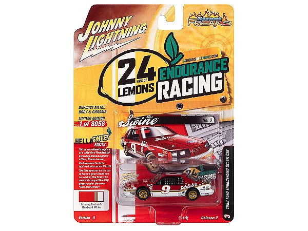 Ford Thunderbird Stock Car 24Hs Lemons 1986 Release 2A 2022 1:64 Johnny Lightning Street Freaks