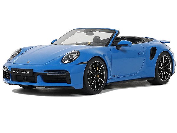 Porsche 911 (992) Turbo S Cabriolet 2020 1:18 GT Spirit Azul