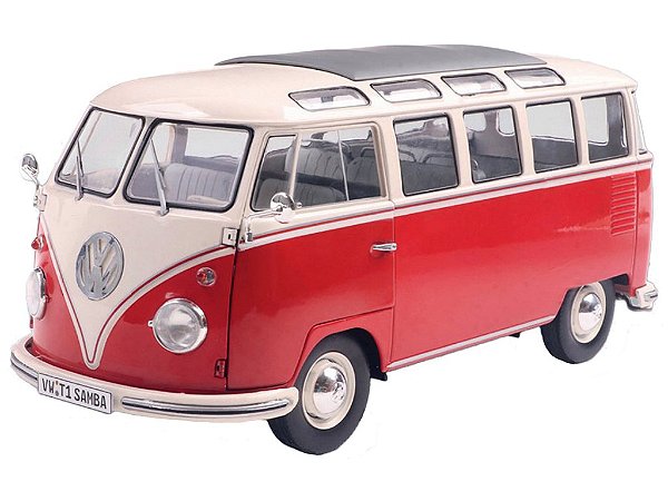 *** PRÉ-VENDA *** Volkswagen Kombi T1 21 Janelas 1962 1:18 Solido Vermelho