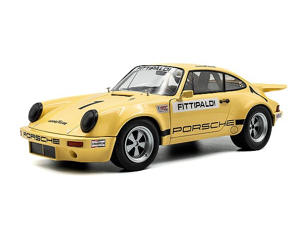 Porsche 911 IROC RSR Emerson Fittipaldi 1974 1:18 Solido Amarelo