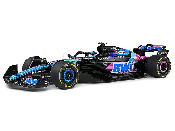 Fórmula 1 Alpine A524 Pierre Gasly GP Mônaco 2024 1:18 Solido