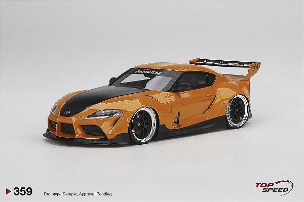 Pandem Toyota GR Supra V1.0 1:18 TopSpeed Laranja