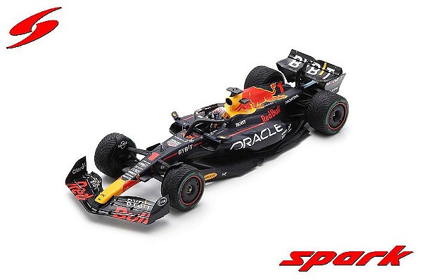 Fórmula 1 Oracle Red Bull Racing RB19 Winner GP Mônaco 2023 Max Verstappen 1:18 Spark