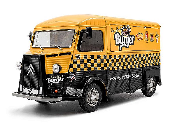 *** PRÉ-VENDA *** Citroën Type HY NYC Burgers 1969 1:18 Solido Amarelo